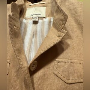 Vintage linen belted jacket